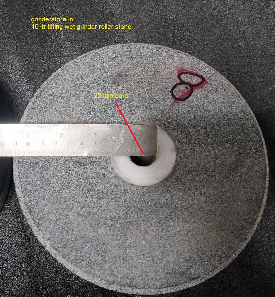 10 liter Tilting Wet Grinder Roller Stone Set - Image 4