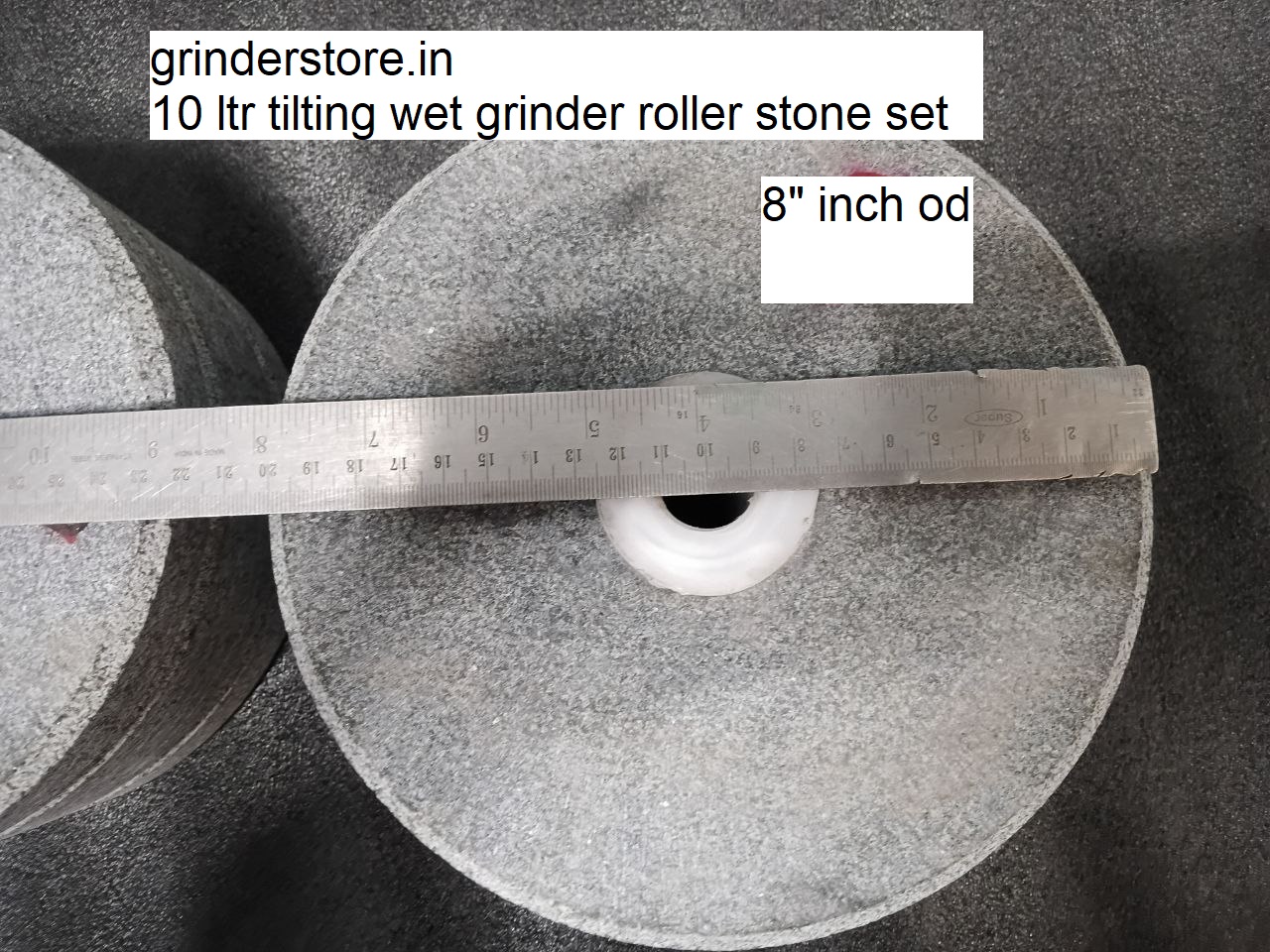 10 liter Tilting Wet Grinder Roller Stone Set - Image 5