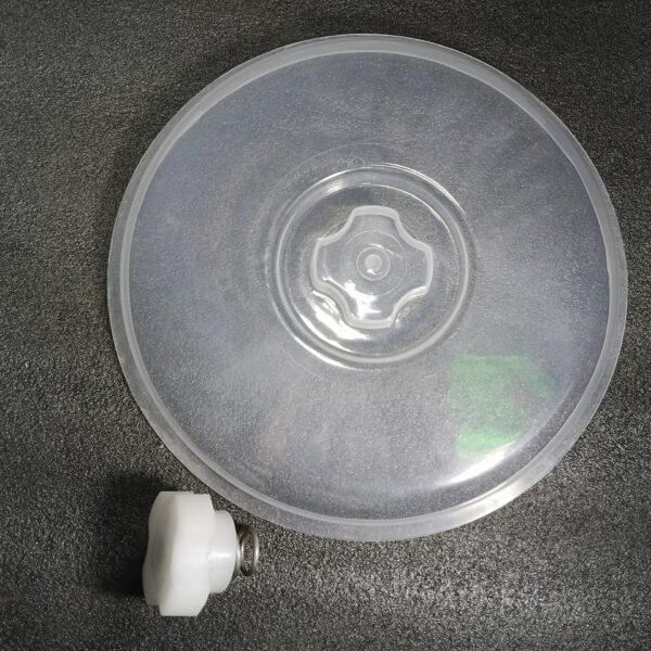 Tabletop grinder top nut with lid set