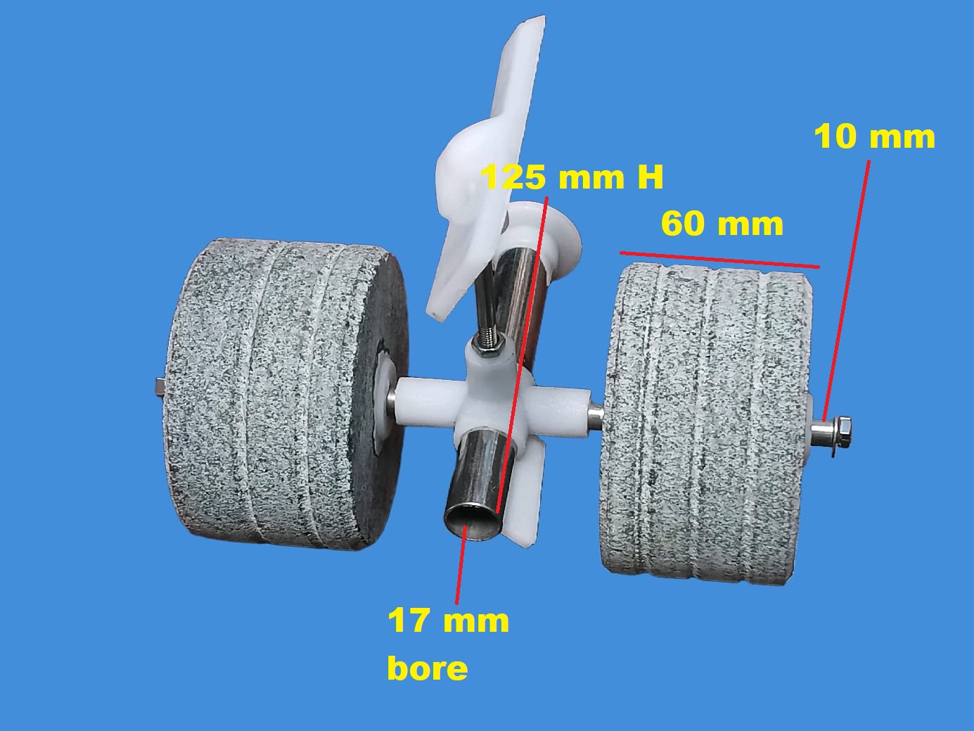 Tabletop arm type wet grinder roller stones total set - Image 2