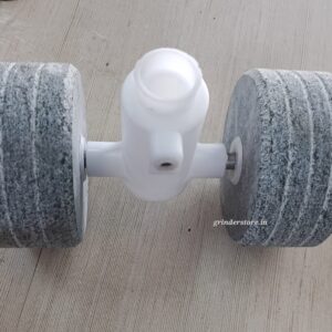 Tilting wet grinder roller stand set with stones