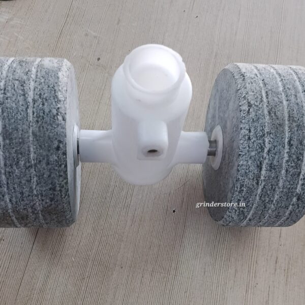 Tilting wet grinder roller stand set with stones