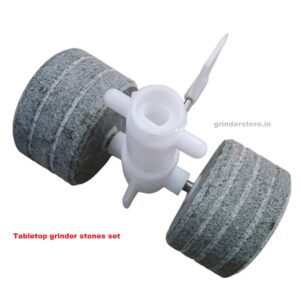Tabletop wet grinder roller stone with holder set 1