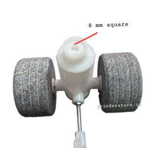 Lakshmi tabletop grinder roller stand with stone set with stopper pad