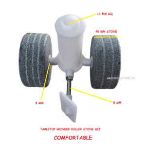 Tabletop grinder stones set with stopper rod comfortable set
