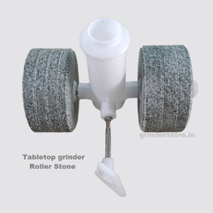 Tabletop wet grinder stones and roller stand and stopper pad