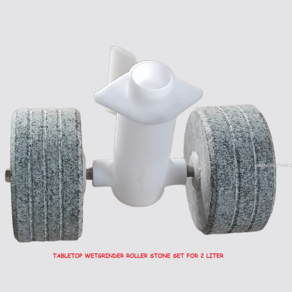 Table top wet grinder stone set with stopper rod set