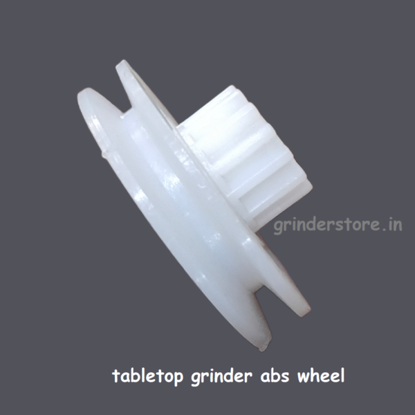 Tabletop grinder gear and belt wheel abs