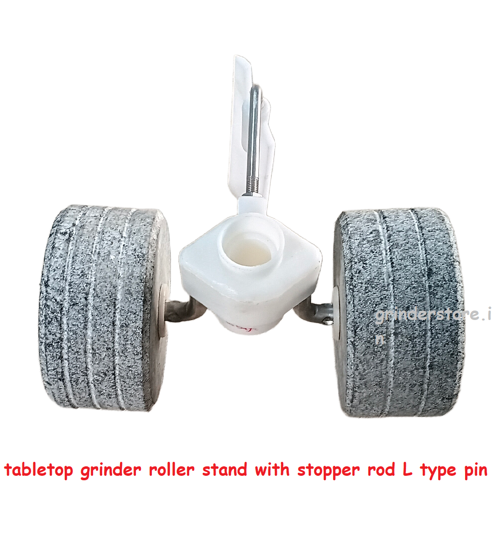 Tabletop grinder roller stand with stopper rod L type S+a roller pin - Image 3