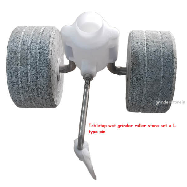 Tabletop wet grinder roller stone set A L type pin