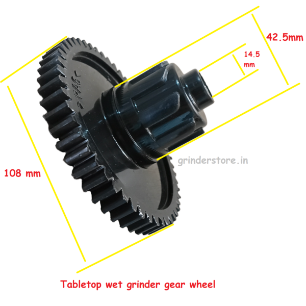 Tabletop wet grinder gear wheel p+s